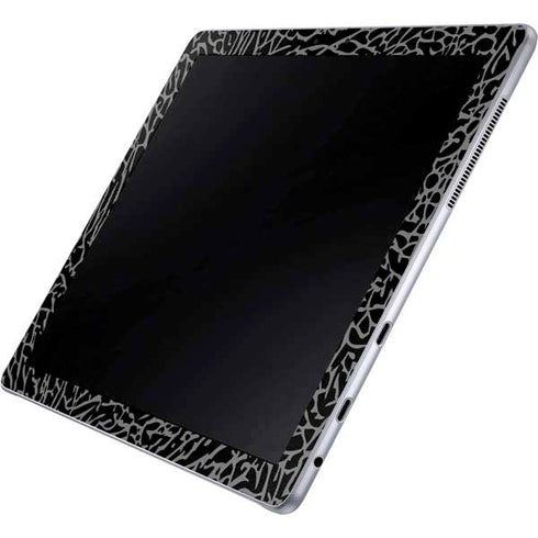 Elephant Print Black Galaxy Book 12in Skin